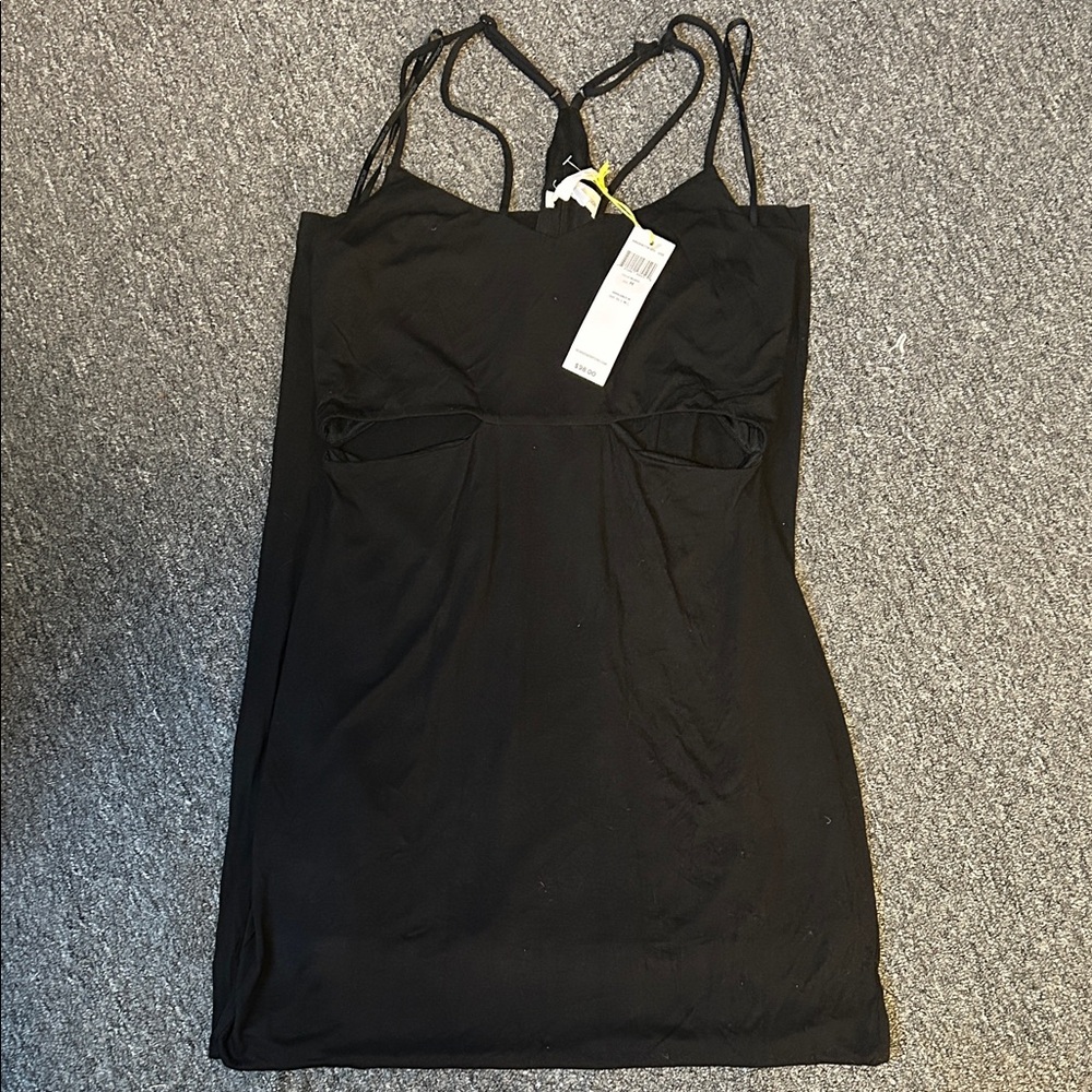BCBGeneration Classic Black Cutout Dress M NWT